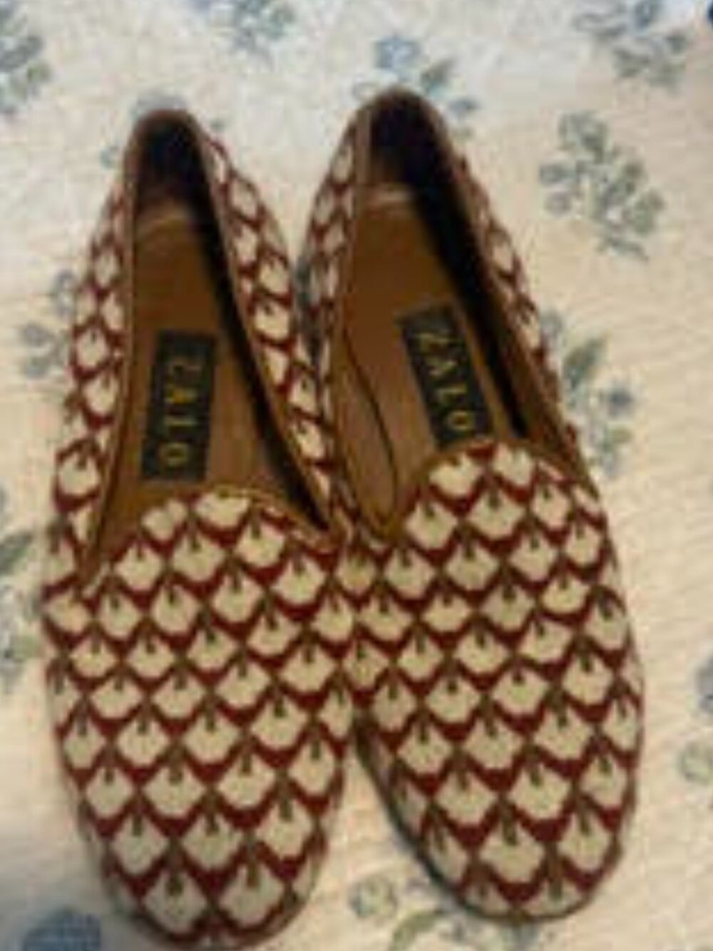 Zalo Needlepoint Loafers, size 7